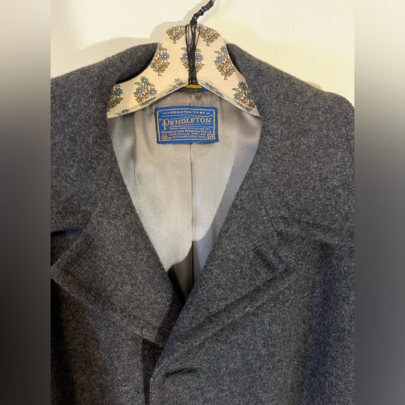 PENDLETON grey 100% pure virgin wool coat - Picture 2 of 7